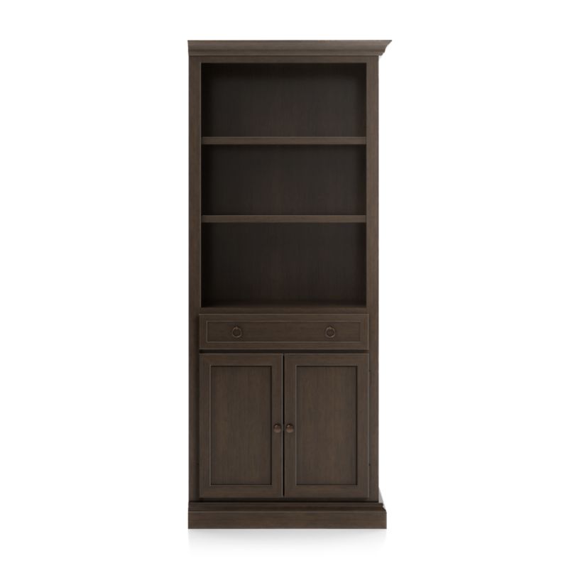 Cameo Pinot Lancaster Storage Bookcase with Right Crown