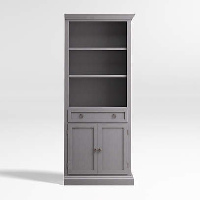 Crate and barrel 2024 black bookcase