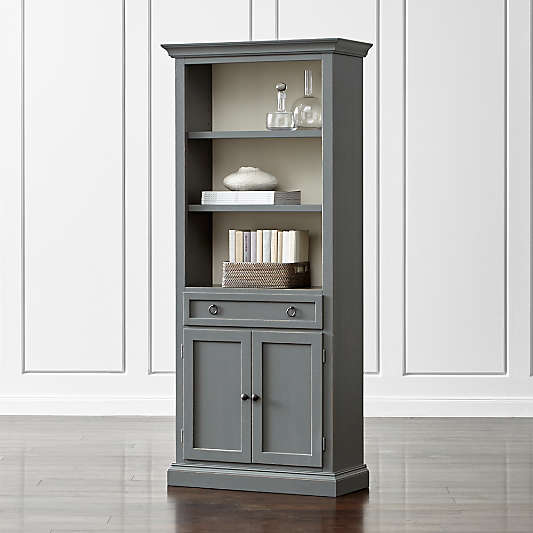 Cameo Grey Storage Bookcase