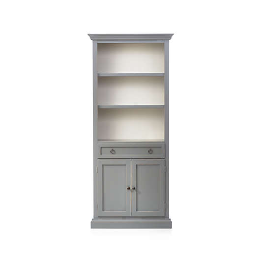 Cameo Grey Storage Bookcase