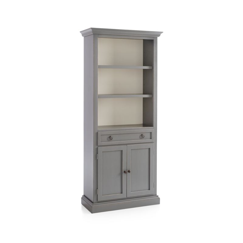 Cameo Grey Storage Bookcase