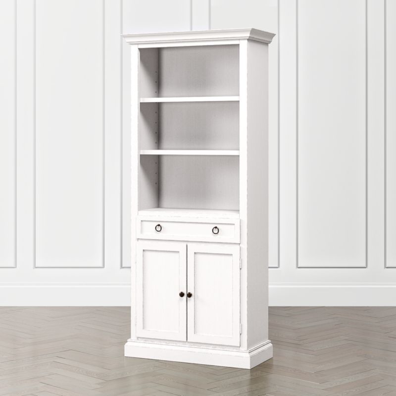 Cameo Dama Storage Bookcase with Full Crown