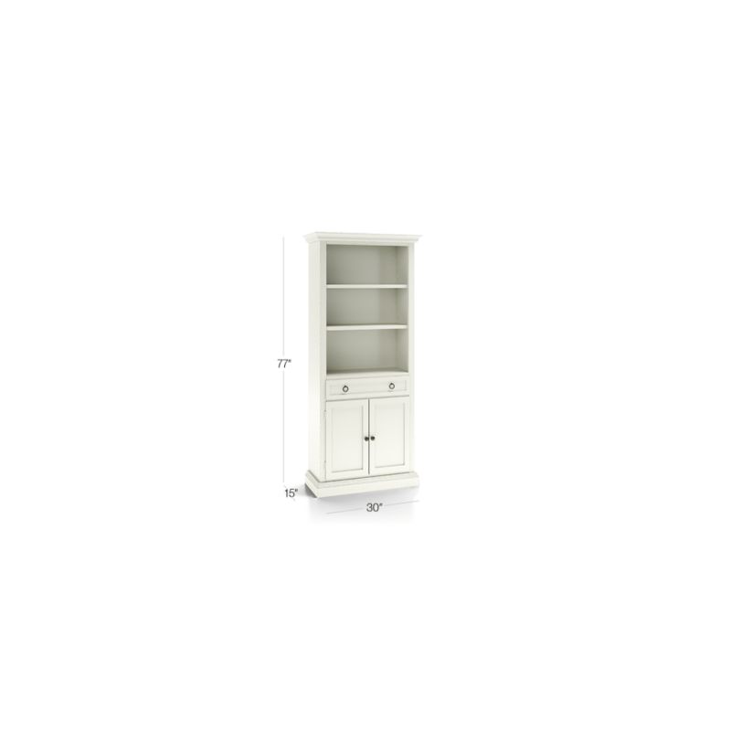 Cameo Vamelie Storage Bookcase with Full Crown