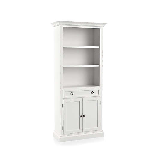 Cameo White Storage Bookcase