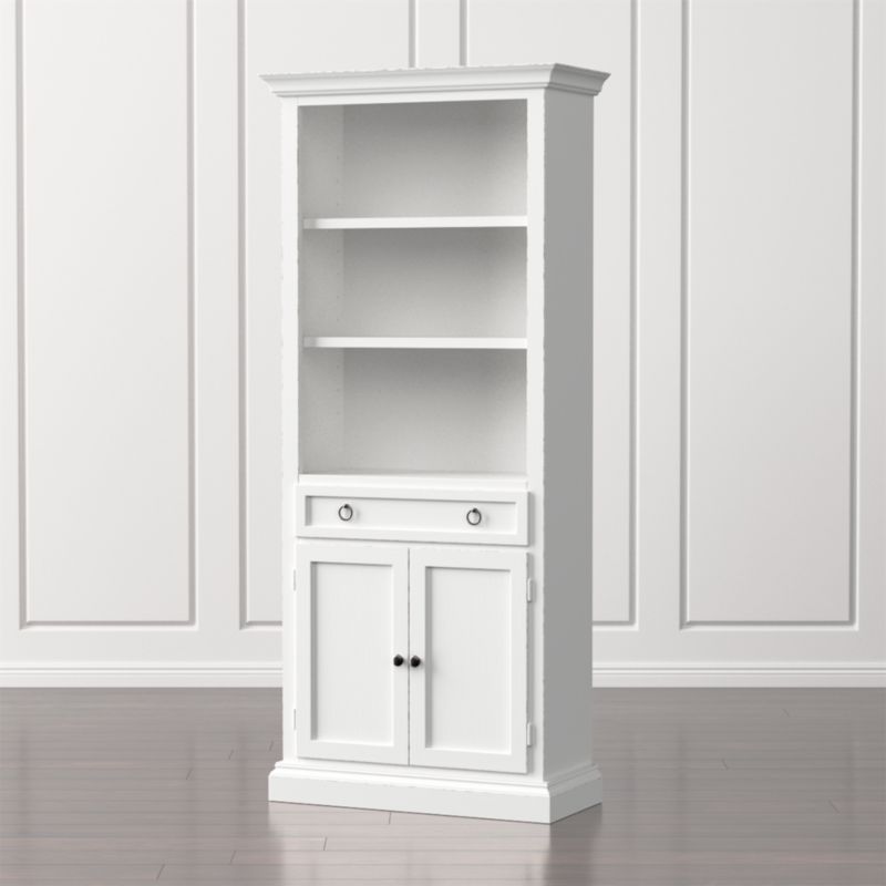 Cameo White Storage Bookcase