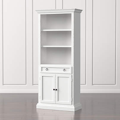 Cameo White Storage Bookcase