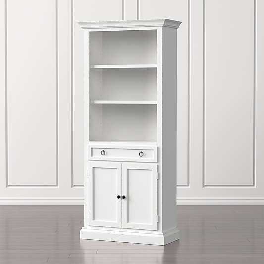 Cameo White Storage Bookcase