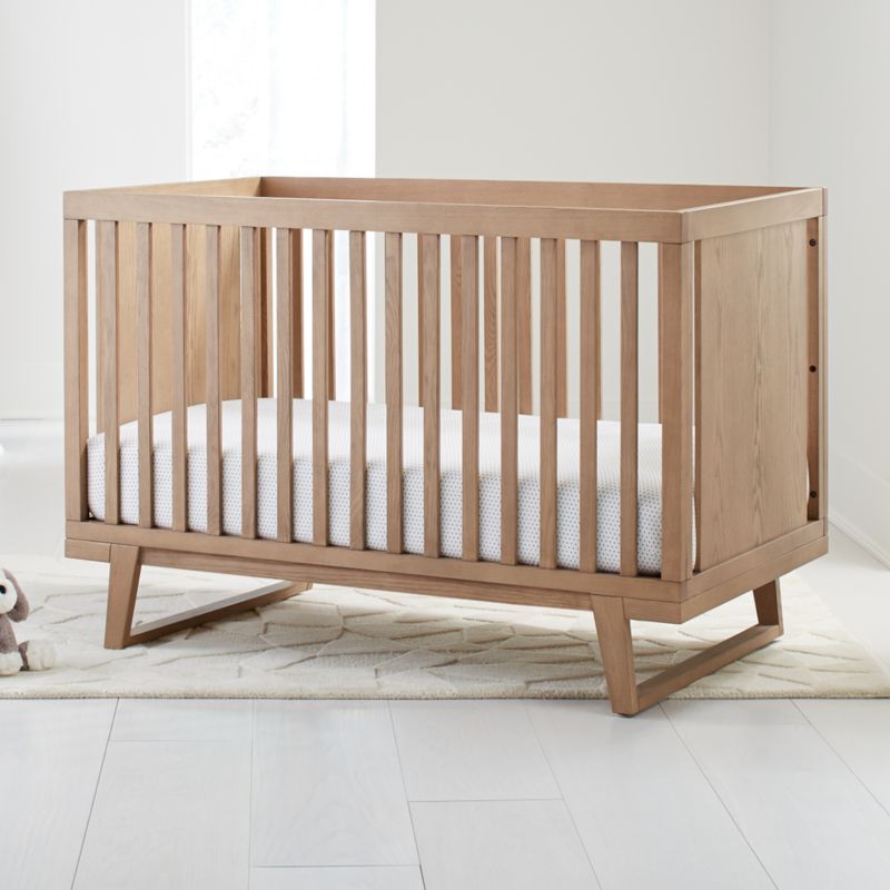 Cameron Ash Crib + Reviews Crate and Barrel