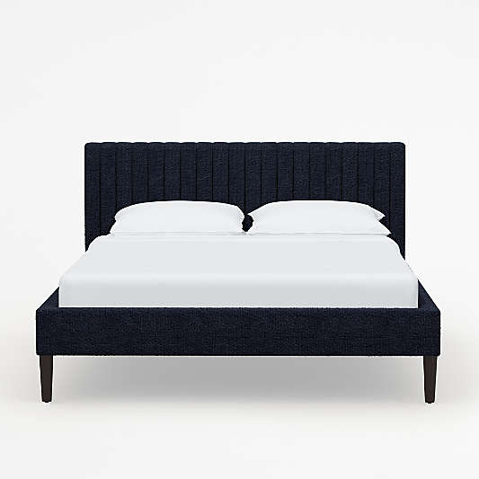 Camilla Queen Boucle Ink Channel Bed