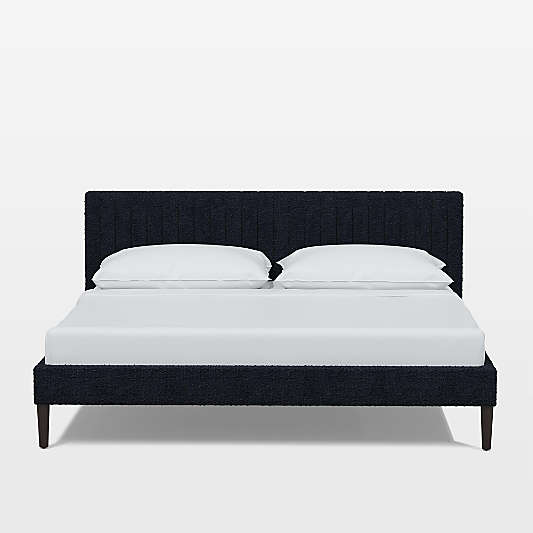 Camilla King Boucle Ink Channel Bed