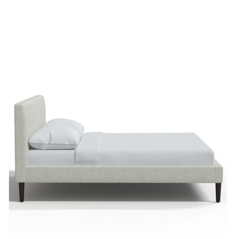 Camilla King White Boucle Channel Bed - image 4 of 10