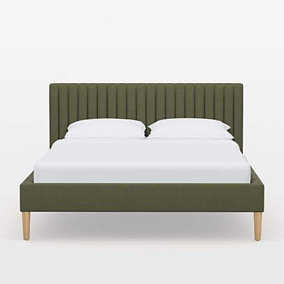 Sage green upholstered deals headboard