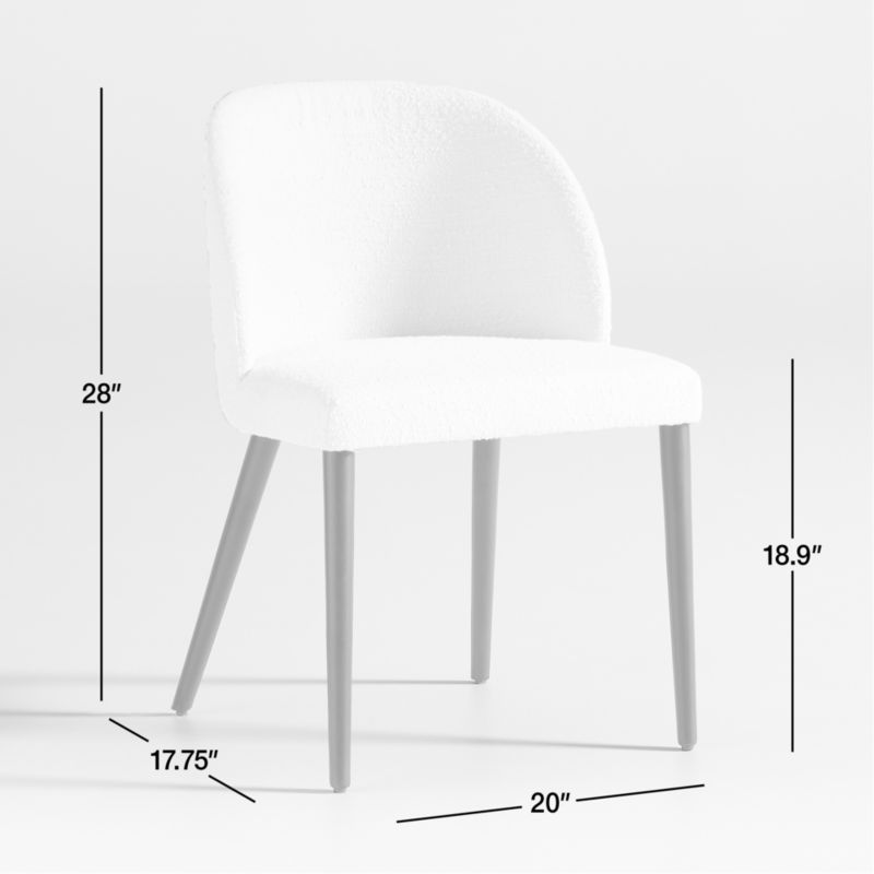 View Camille Bouclé Dining Chair - image 3 of 9