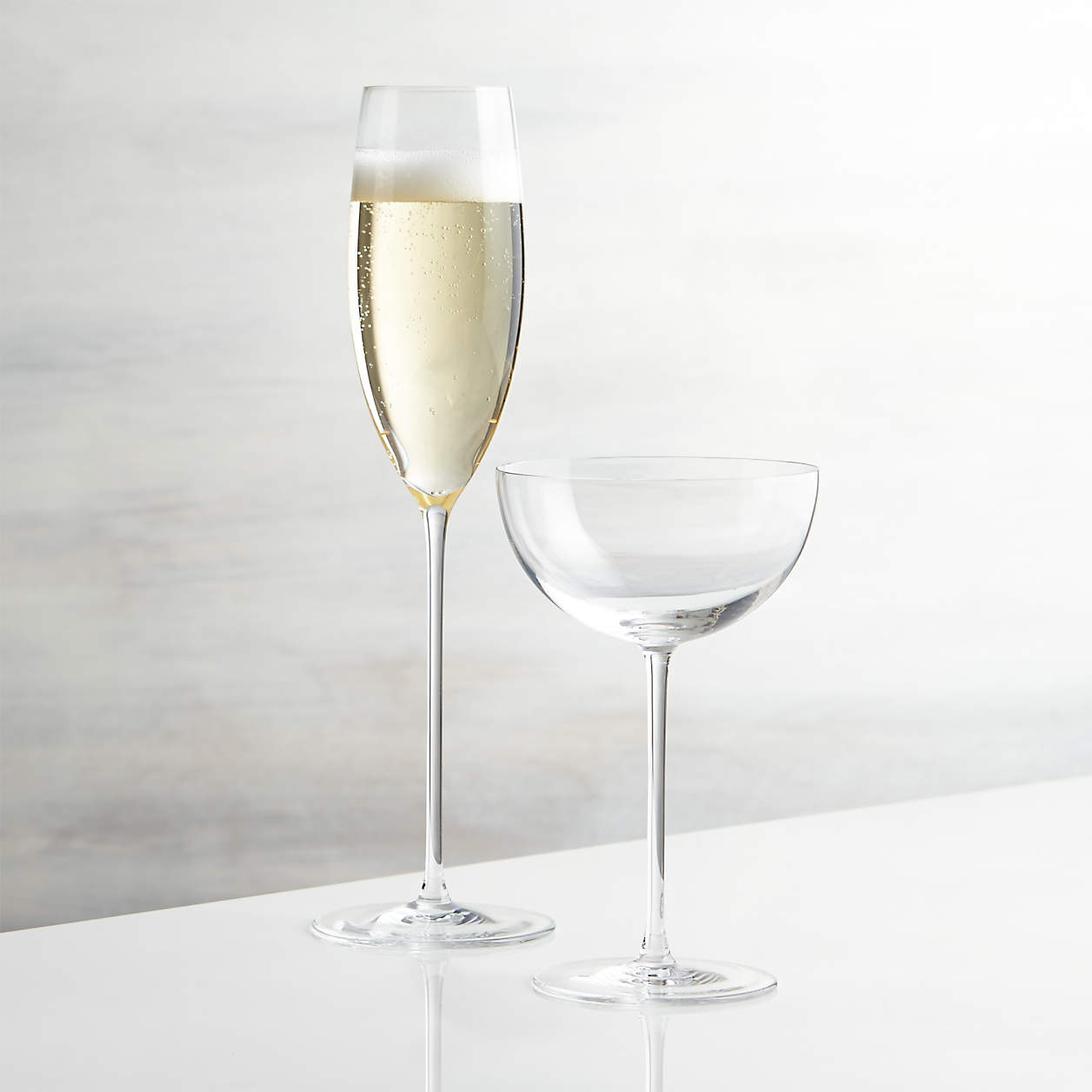 Camille Champagne Glasses Crate & Barrel