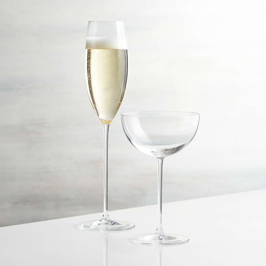 Crate and Barrel, Edge 12-Piece Mixed Wine & Champagne Glass Set