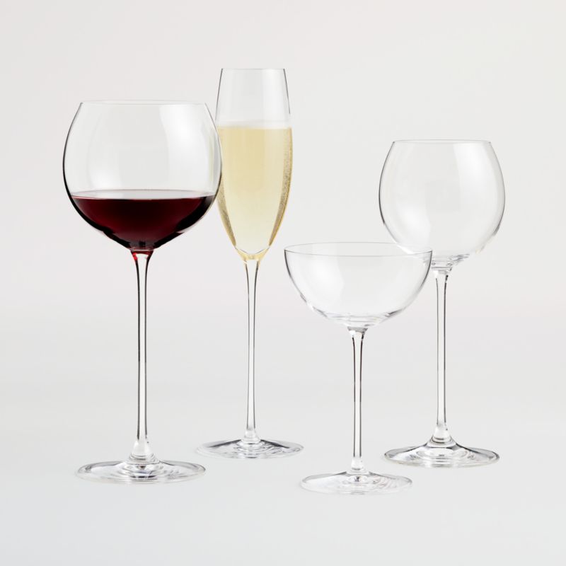 Crate and Barrel, Camille Long Stem Red Wine Glass, Set of 4 - Zola