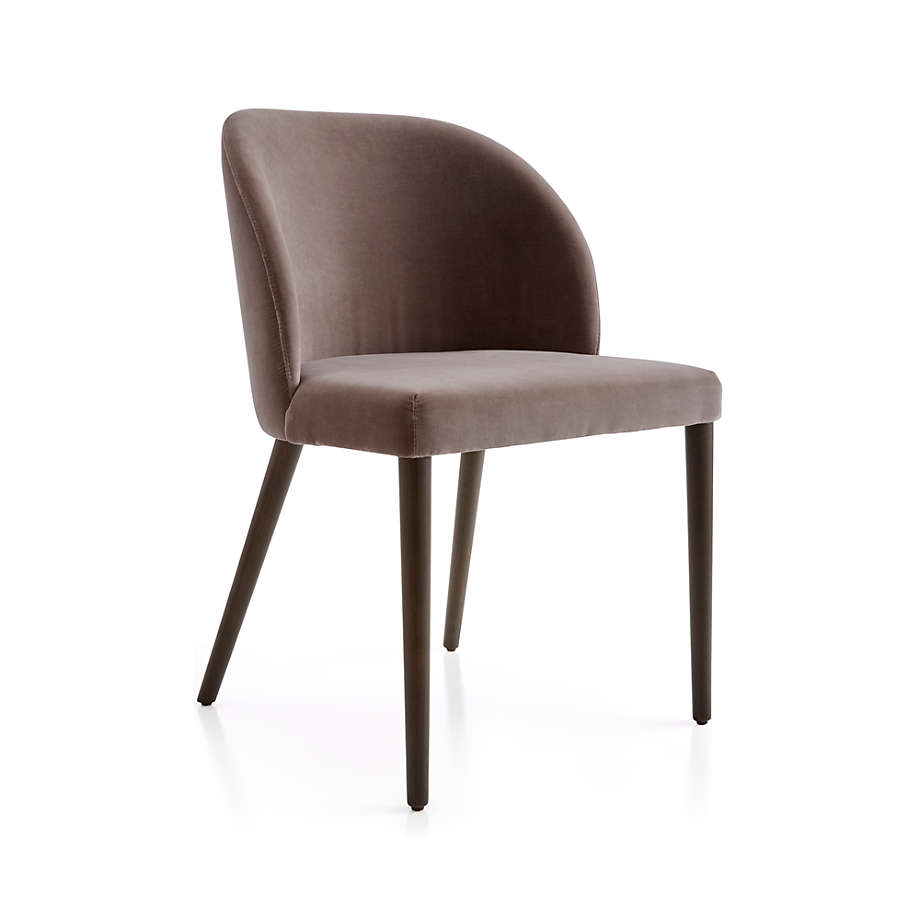 Camille Taupe Italian Dining Chair Reviews Crate Barrel