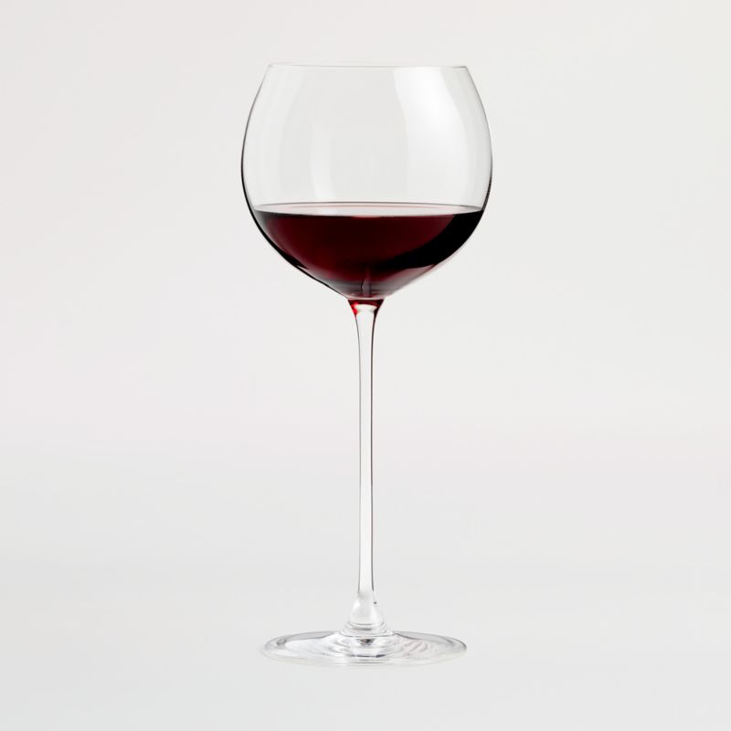 Camille 23 Oz. Long Stem Wine Glass - Red + Reviews | Crate & Barrel