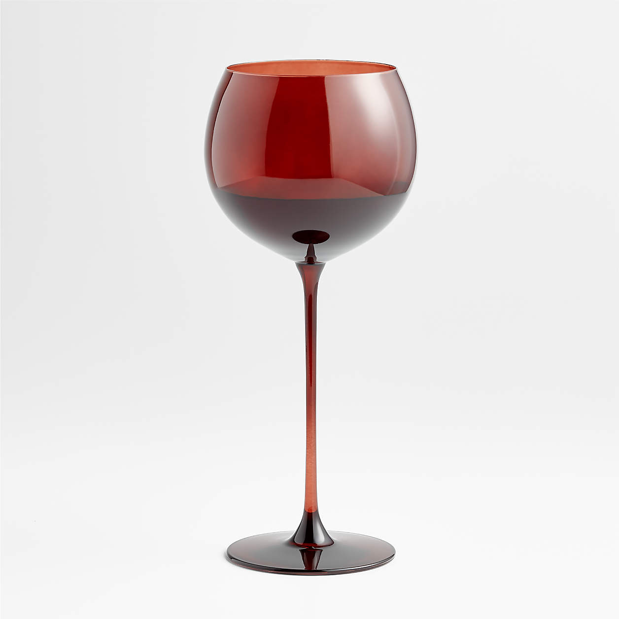 Camille Holiday Red LongStem Christmas Wine Glass + Reviews Crate