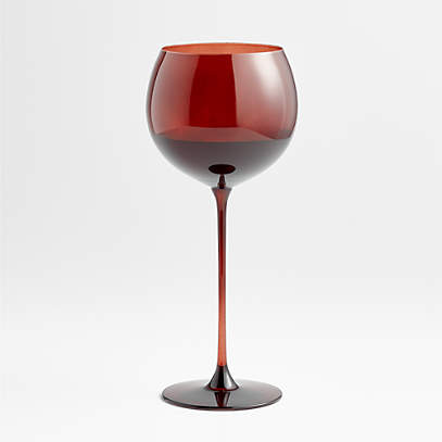 Camille Holiday Red Long-Stem Christmas Wine Glass + Reviews