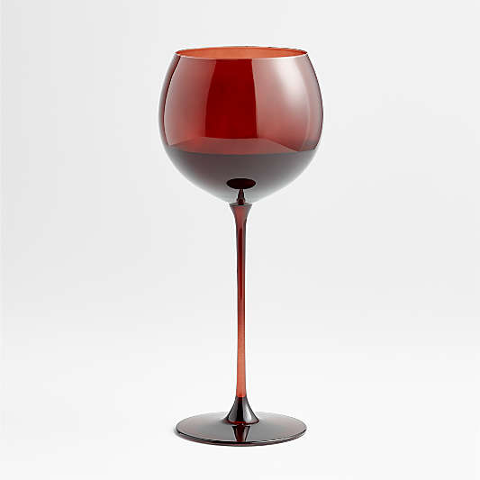 Camille Holiday Red Long-Stem Red Wine Glass