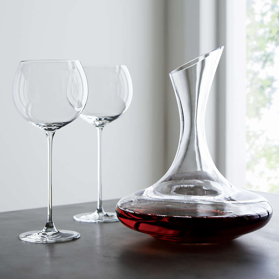 Contemporary Stainless Steel Castello Wine Glass with Stem