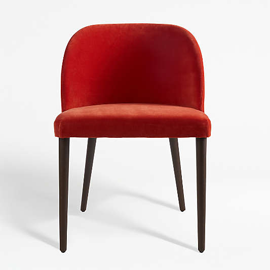 Camille Burnt Orange Velvet Dining Chair