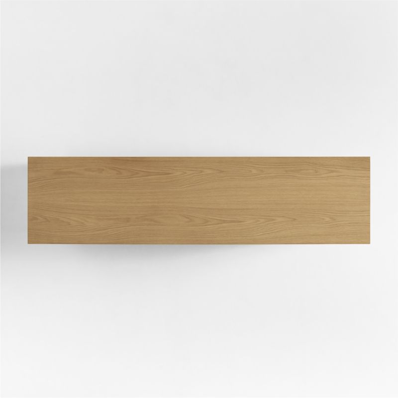 Campagna Rattan and Natural Oak Wood 6-Drawer Dresser - image 7 of 9