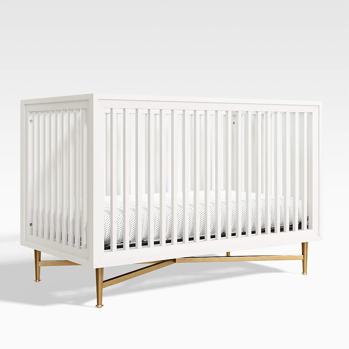 Brooklyn Baby Cot Crib With 120x60 Mattress (White), MCC Trading Ltd, MCC  Direct