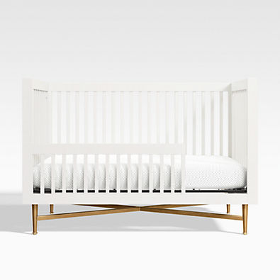 View Campaign White Wood Toddler Bed Rail details