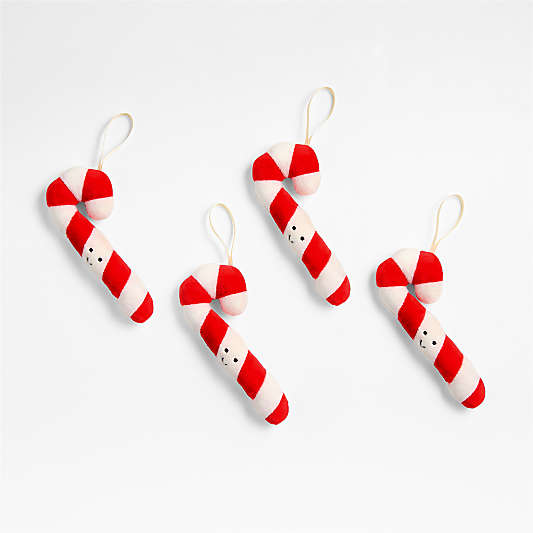 Jellycat ® Festive Folly Candy Cane Kids Christmas Ornament, Set of 4