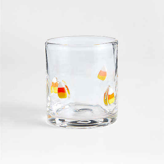 Halloween Candy Corn Icon 15-Oz. Double Old-Fashioned Glass