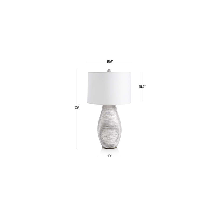 View Cane White Table Lamp, Set of 2 - image 2 of 9