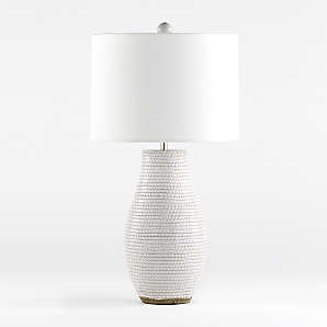 Table Lamps For Bedside And Desk, White Lamps For Nightstands