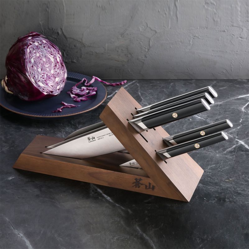 Cangshan Everest Black 6-Piece Tai Knife Block Set - image 1 of 4