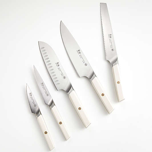 Cangshan Everest White 6-Piece Tai Knife Block Set