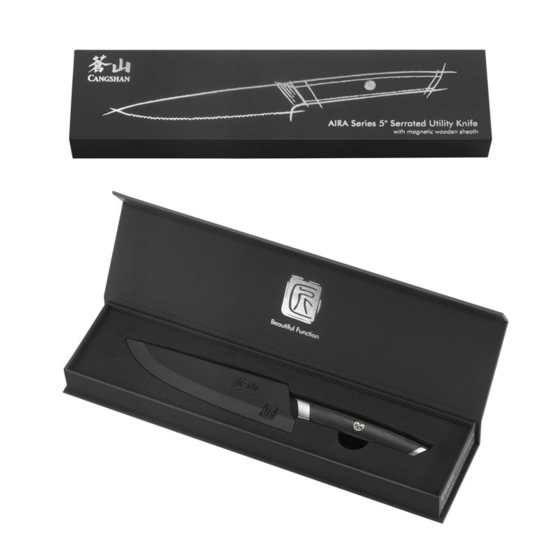 Cangshan ® AIRA 5" Serrated Utility Knife with Sheath - image 6 of 7