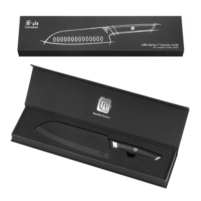 Cangshan ® AIRA 7" Santoku Knife with Sheath - image 6 of 7