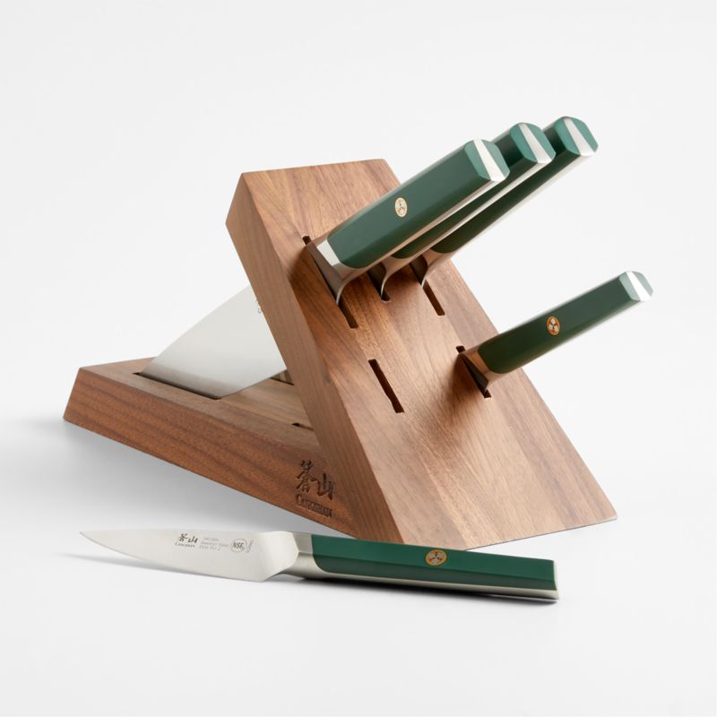 Cangshan Everest Cypress Green 4-Piece Steak Knife Set