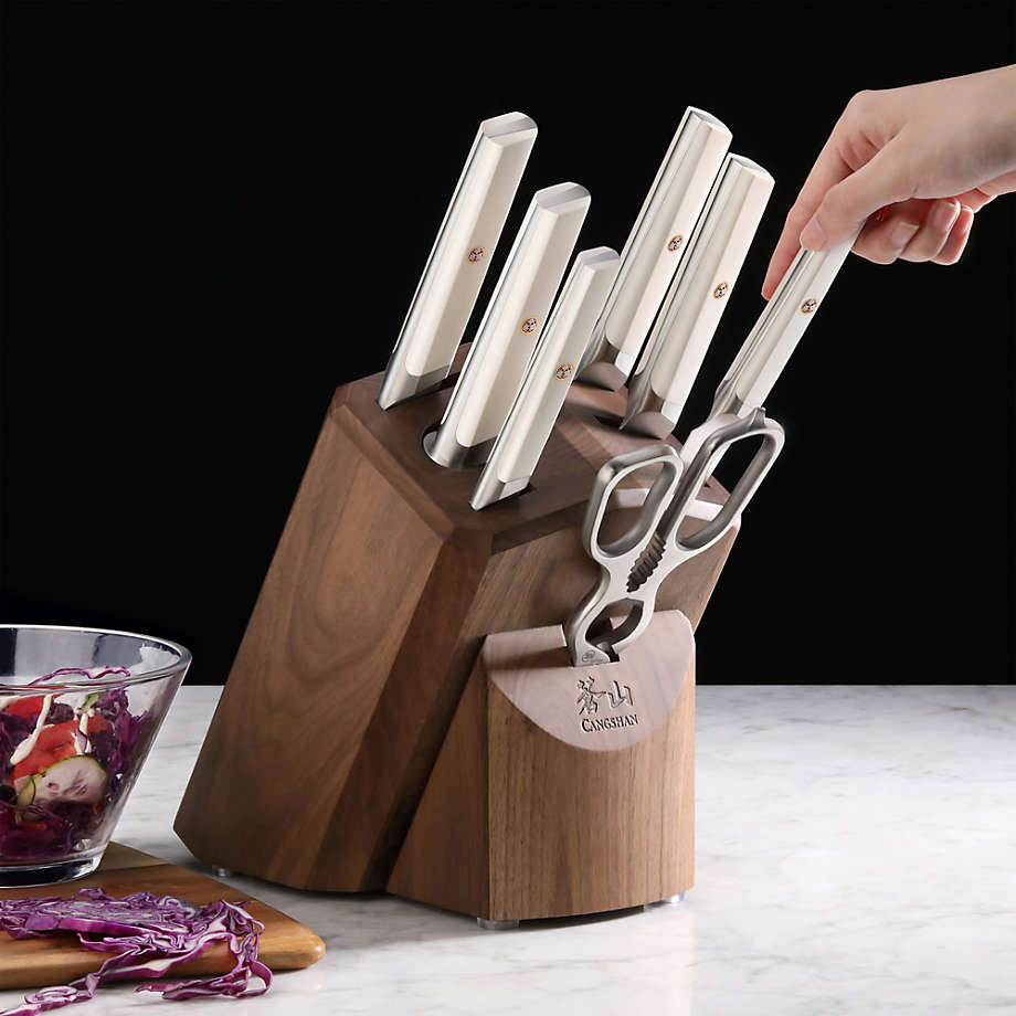 Cangshan Kita Blue Forged 6 Piece HUA Knife Block Set