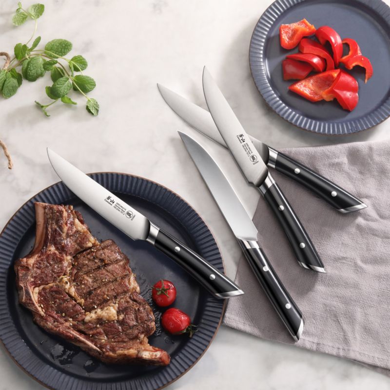 Cangshan ® Helena Black 4-Piece Fine Edge Steak Knife Set