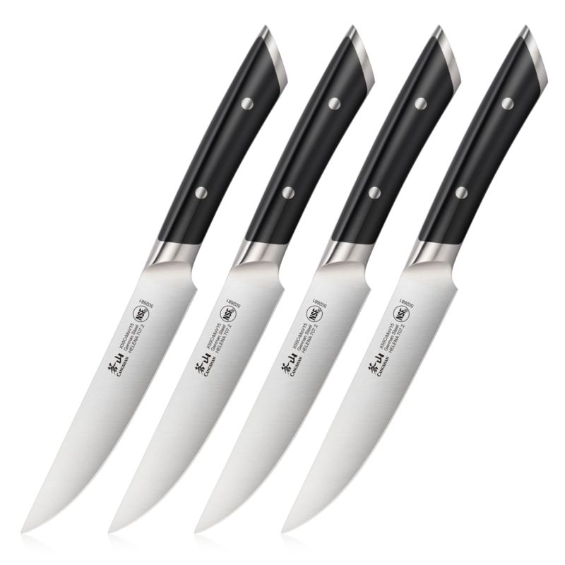 Cangshan ® Helena Black 4-Piece Fine Edge Steak Knife Set