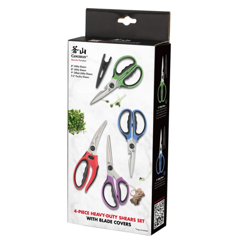 Cangshan ® 4-Piece Heavy-Duty Shears Set with Guards - image 5 of 6