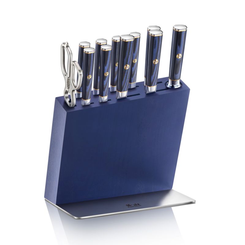 Cangshan ® Kita Blue 12-Piece HUA Knife Block Set Blue Block - image 6 of 9