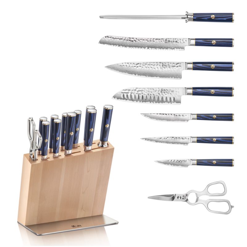 Cangshan Kita Blue Forged 6 Piece HUA Knife Block Set — Las Cosas Kitchen  Shoppe