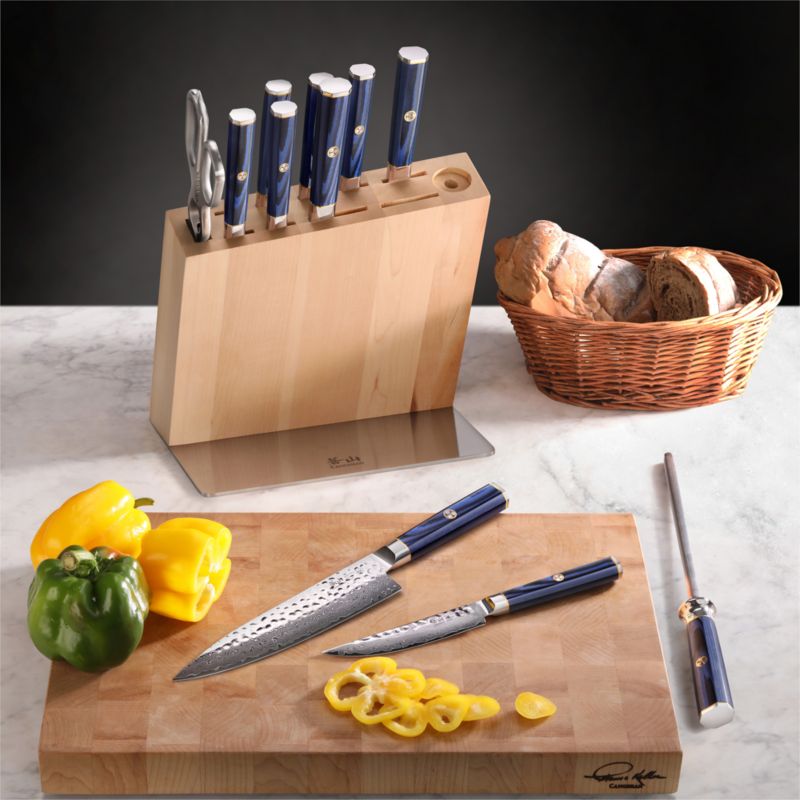Cangshan Kita Blue Forged 6 Piece HUA Knife Block Set — Las Cosas Kitchen  Shoppe