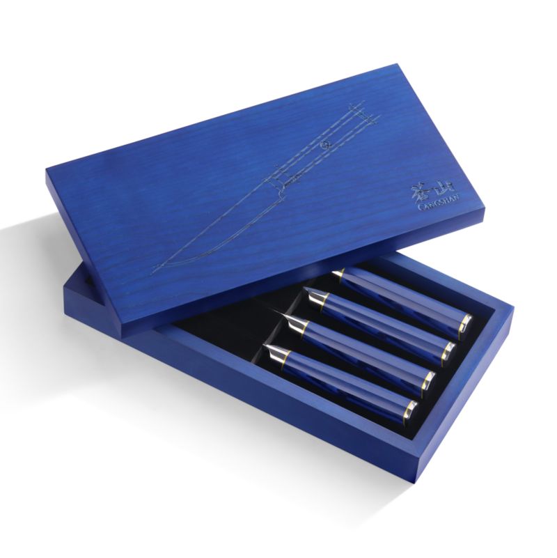 Cangshan ® Kita Blue 4-Piece Steak Knife Set