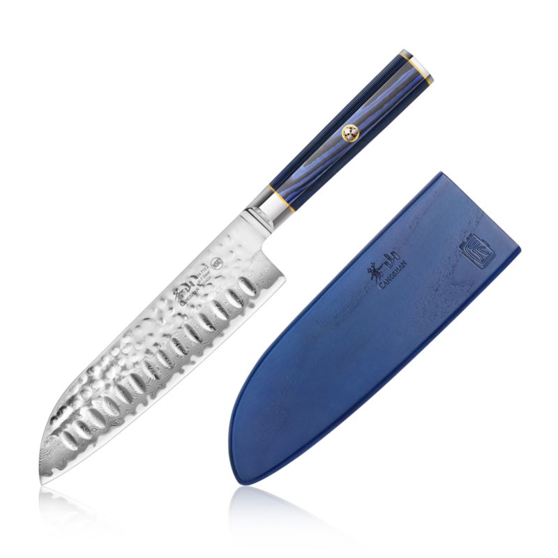 Cangshan Kita Blue Series X-7 Santoku Knife