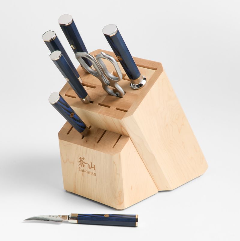 Cangshan ® Kita Blue 8-Piece Knife Block Set - image 0 of 2