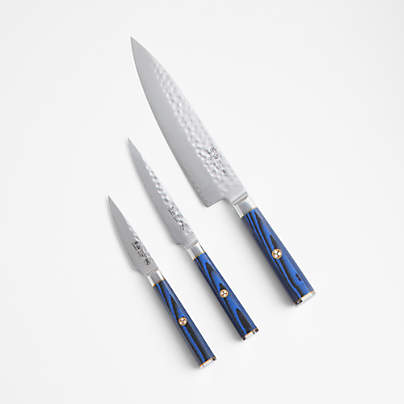 Misen MK-1033-2 Serrated Bread Knife, 9.5 Inch Bread Cutter, Blue